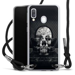 New Carry Case Transparent Stoff schwarz/silber