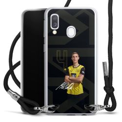 New Carry Case Transparent Stoff schwarz/silber