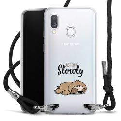 New Carry Case Transparent Stoff schwarz/silber