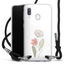 New Carry Case Transparent Stoff schwarz/silber