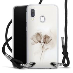 New Carry Case Transparent Stoff schwarz/silber