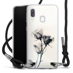 New Carry Case Transparent Stoff schwarz/silber