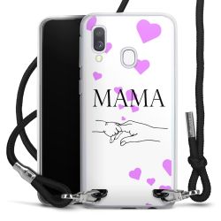 New Carry Case Transparent Stoff schwarz/silber