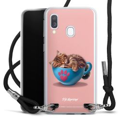 New Carry Case Transparent Stoff schwarz/silber