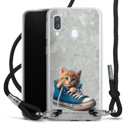 New Carry Case Transparent Stoff schwarz/silber