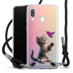 New Carry Case Transparent Stoff schwarz/silber