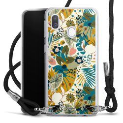 New Carry Case Transparent Stoff schwarz/silber