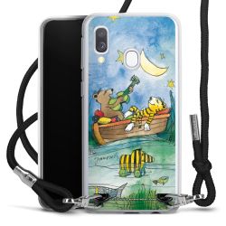 New Carry Case Transparent Stoff schwarz/silber