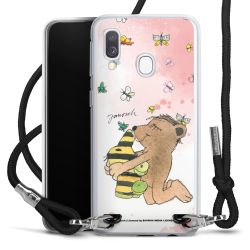 New Carry Case Transparent Stoff schwarz/silber