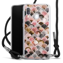 New Carry Case Transparent Stoff schwarz/silber