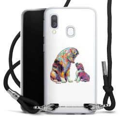 New Carry Case Transparent Stoff schwarz/silber