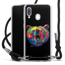 New Carry Case Transparent Stoff schwarz/silber