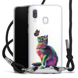 New Carry Case Transparent Stoff schwarz/silber