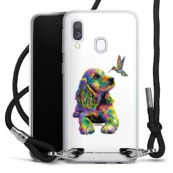 New Carry Case Transparent Stoff schwarz/silber