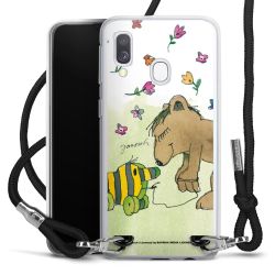 New Carry Case Transparent Stoff schwarz/silber