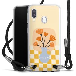 New Carry Case Transparent Stoff schwarz/silber