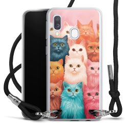 New Carry Case Transparent Stoff schwarz/silber