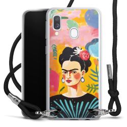 New Carry Case Transparent Stoff schwarz/silber