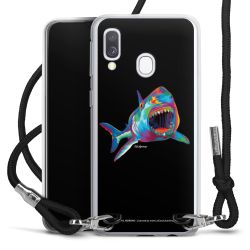 New Carry Case Transparent Stoff schwarz/silber