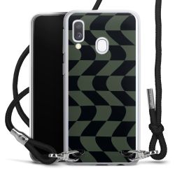 New Carry Case Transparent Stoff schwarz/silber