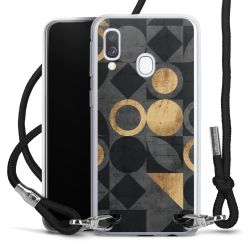 New Carry Case Transparent Stoff schwarz/silber