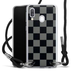 New Carry Case Transparent Stoff schwarz/silber