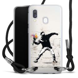 New Carry Case Transparent Stoff schwarz/silber