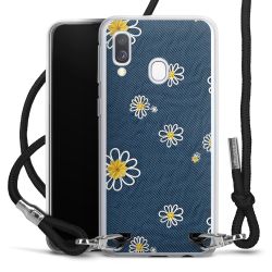 New Carry Case Transparent Stoff schwarz/silber