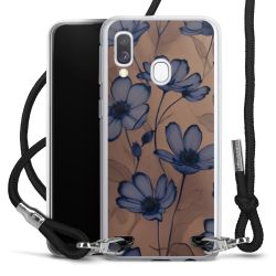 New Carry Case Transparent Stoff schwarz/silber