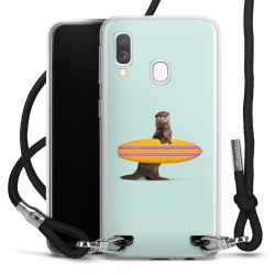 New Carry Case Transparent Stoff schwarz/silber