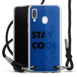 New Carry Case Transparent Stoff schwarz/silber