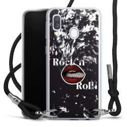 New Carry Case Transparent Stoff schwarz/silber