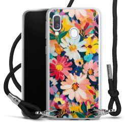 New Carry Case Transparent Stoff schwarz/silber