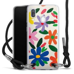 New Carry Case Transparent Stoff schwarz/silber