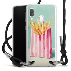 New Carry Case Transparent Stoff schwarz/silber