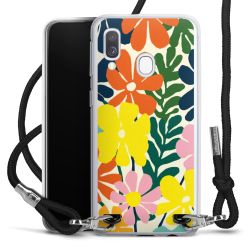 New Carry Case Transparent Stoff schwarz/silber