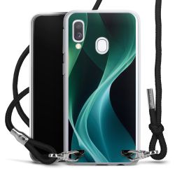 New Carry Case Transparent Stoff schwarz/silber