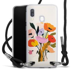 New Carry Case Transparent Stoff schwarz/silber