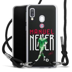 New Carry Case Transparent Stoff schwarz/silber