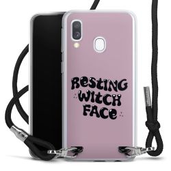 New Carry Case Transparent Stoff schwarz/silber