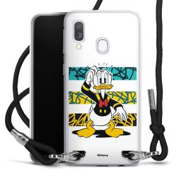 New Carry Case Transparent Stoff schwarz/silber