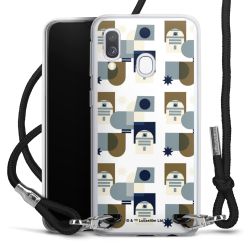 New Carry Case Transparent Stoff schwarz/silber