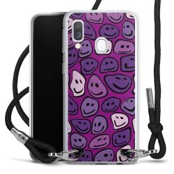 New Carry Case Transparent Stoff schwarz/silber