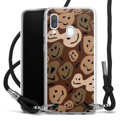 New Carry Case Transparent Stoff schwarz/silber