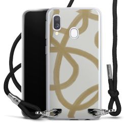 New Carry Case Transparent Stoff schwarz/silber