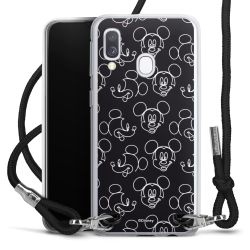 New Carry Case Transparent Stoff schwarz/silber