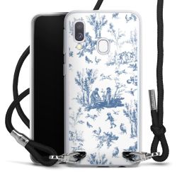 New Carry Case Transparent Stoff schwarz/silber