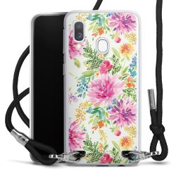 New Carry Case Transparent Stoff schwarz/silber