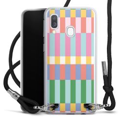 New Carry Case Transparent Stoff schwarz/silber