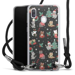 New Carry Case Transparent Stoff schwarz/silber